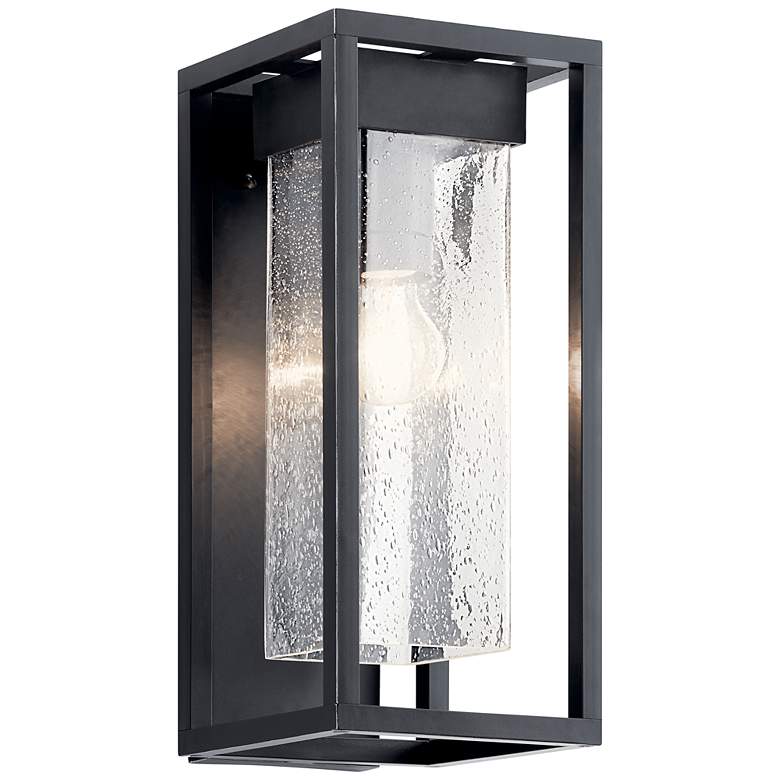 Image 2 Kichler Mercer 16" High Black Silver Outdoor Wall Light