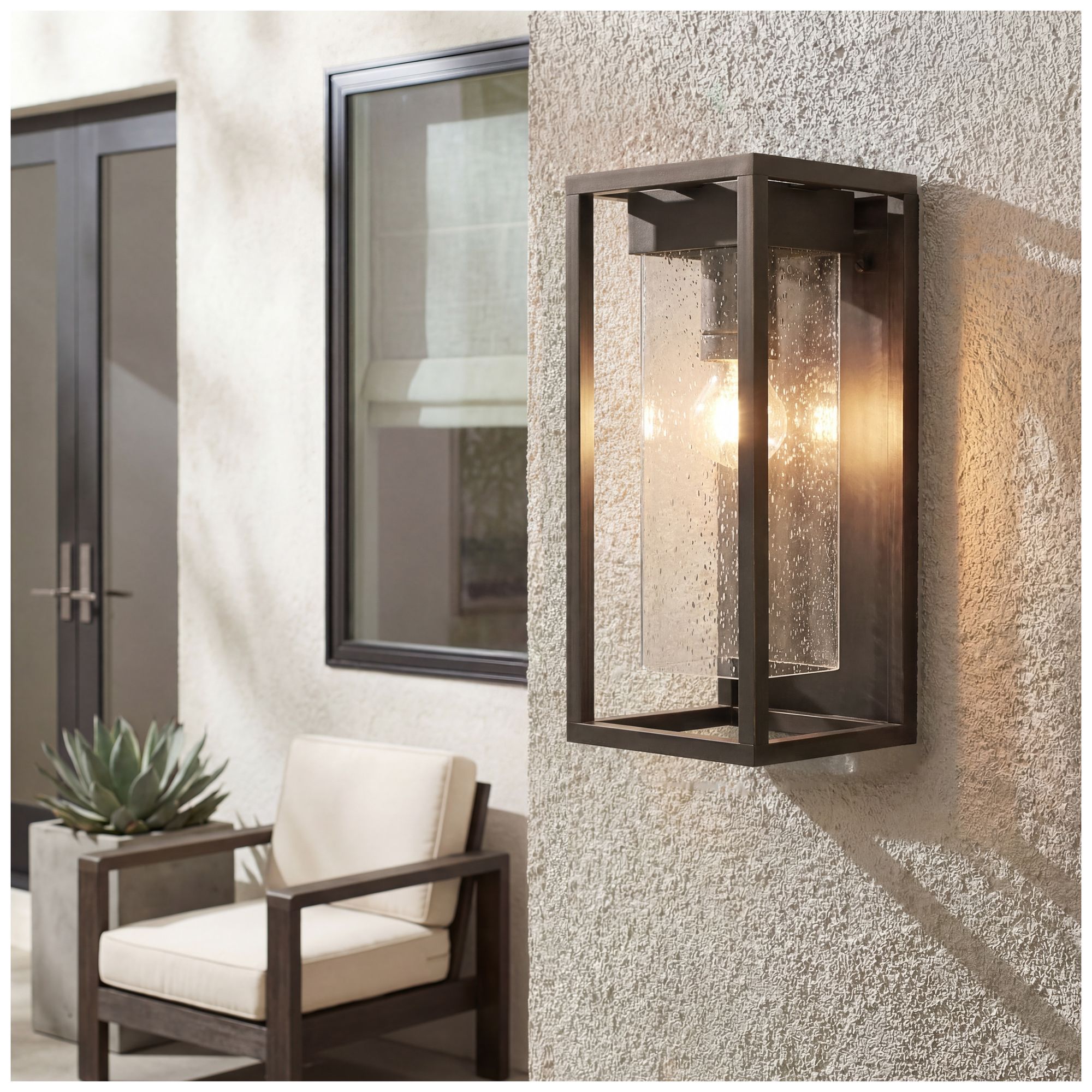 Image 6 Kichler Mercer 16" High Olde Bronze Outdoor Wall Light more views