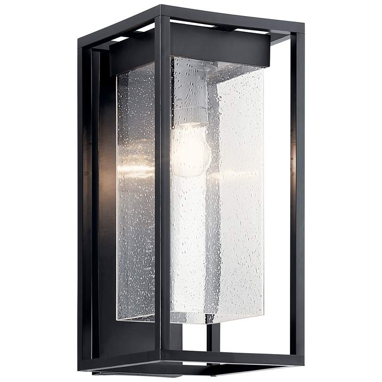 Image 2 Kichler Mercer 20 inch High Black Silver Outdoor Wall Light