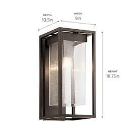 Image5 of Kichler Mercer 20" High Olde Bronze Outdoor Wall Light more views