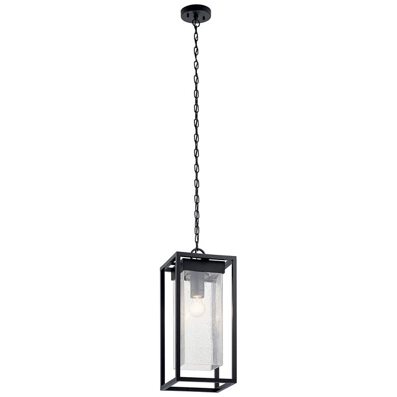 Kichler Mercer 24&quot; High Black Silver Outdoor Hanging Light more views