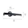 Kichler Midi 18" Wide Black Adjustable Picture Light in scene