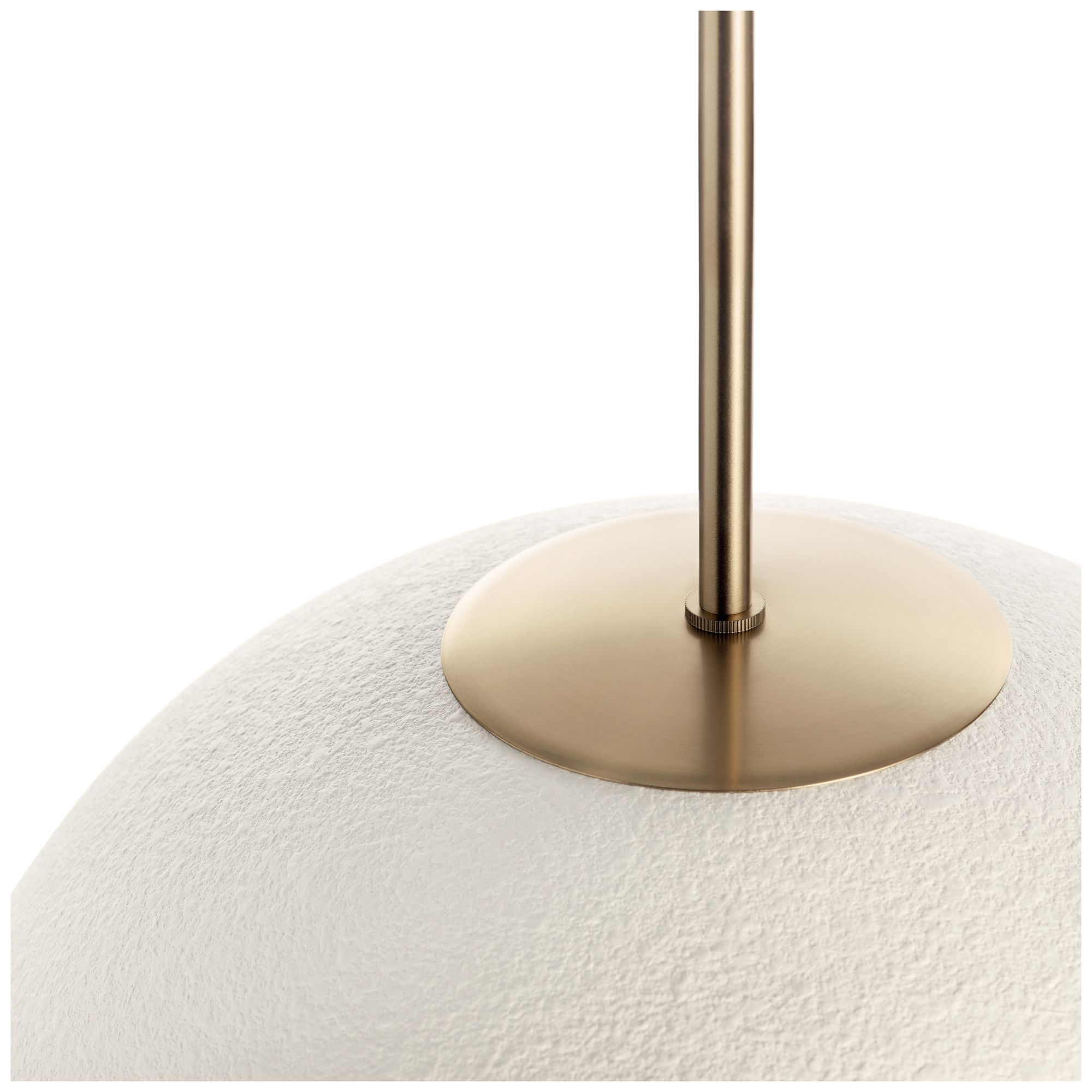 Image 5 Kichler Mikale 18" 1-Light Pendant White Ceramic Shade in Champagne Bronze more views