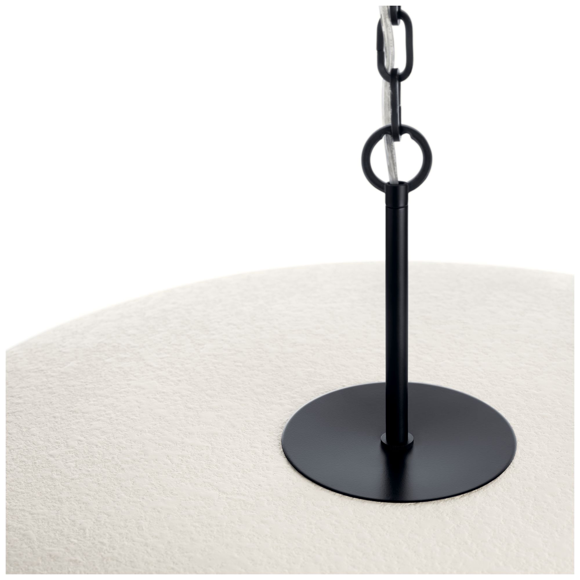 Image 6 Kichler Mikale 24" 1-Light Pendant With White Ceramic Shade in Black more views