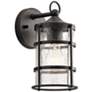 Kichler Mill Lane 10 1/4" High Anvil Iron Small Outdoor Wall Light