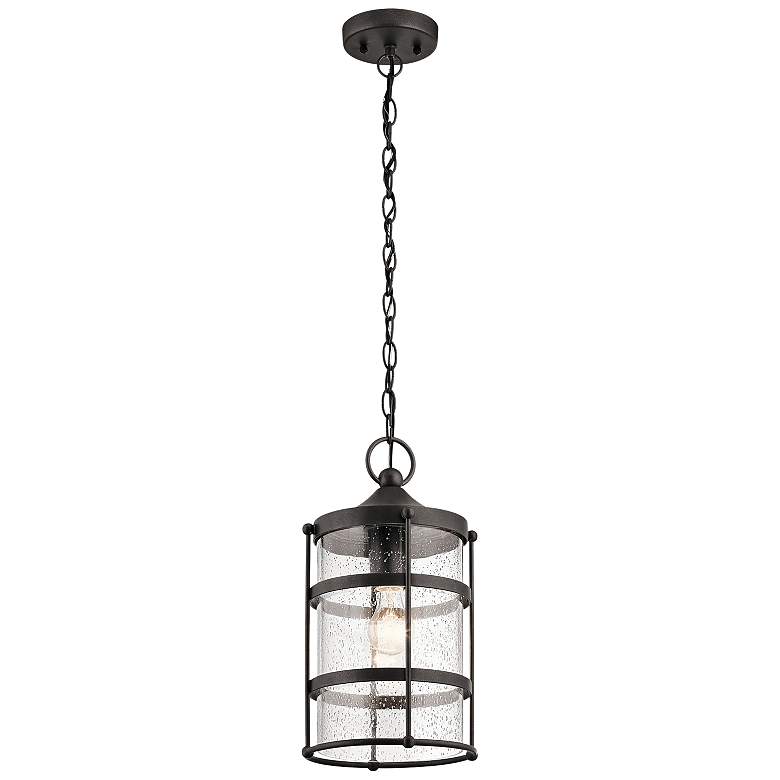 Image 1 Kichler Mill Lane 16 1/2"H Anvil Iron Outdoor Hanging Light