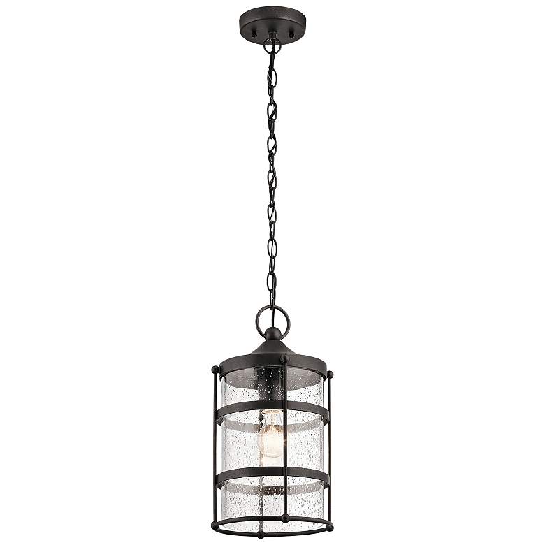 Image 1 Kichler Mill Lane 16 1/2 inchH Anvil Iron Outdoor Hanging Light