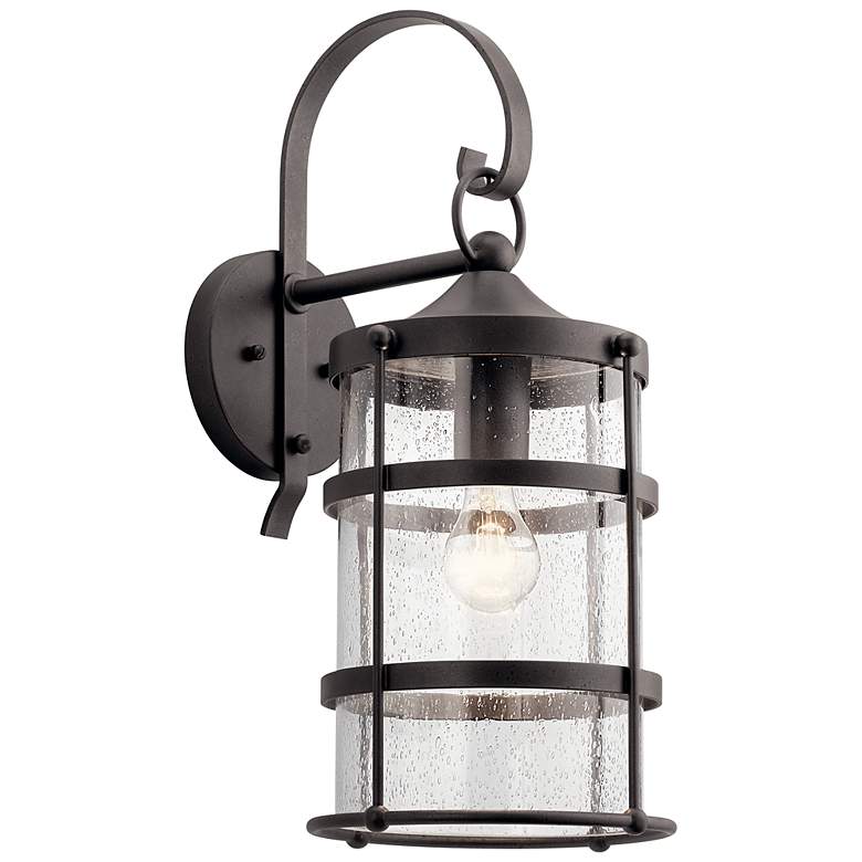 Image 1 Kichler Mill Lane 21" High Anvil Iron Outdoor Wall Light