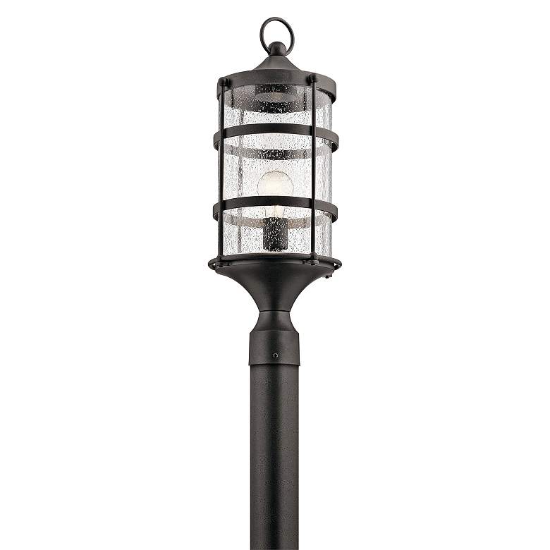 Image 1 Kichler Mill Lane 22 1/2" High Anvil Iron Outdoor Post Light