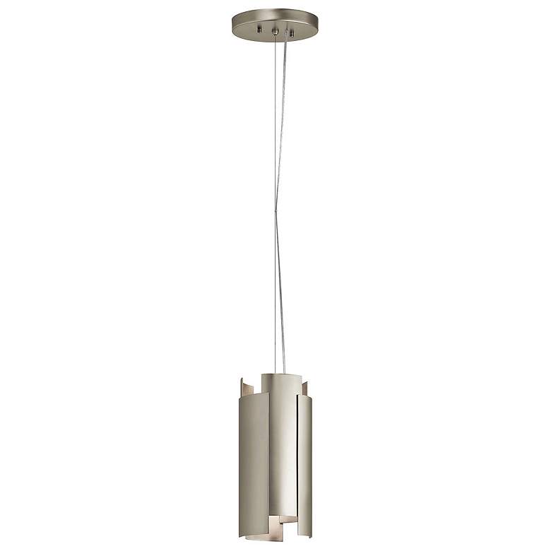 Image 2 Kichler Moderne 5 1/2" Wide Satin Nickel LED Mini Pendant