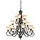 Kichler Monroe 45" Wide LED Olde Bronze 16-Light Chandelier