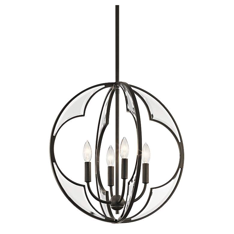 Image 2 Kichler Montavello 18 3/4"W Olde Bronze 4-Light Chandelier