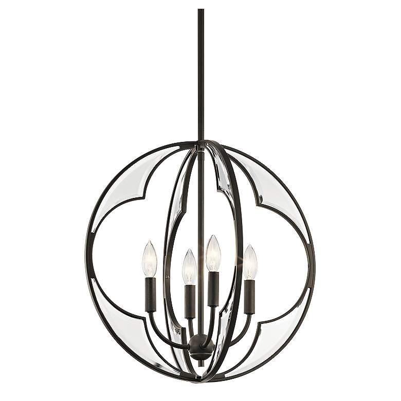 Image 2 Kichler Montavello 18 3/4 inchW Olde Bronze 4-Light Chandelier