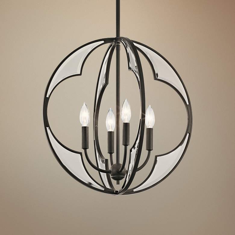 Image 1 Kichler Montavello 18 3/4"W Olde Bronze 4-Light Chandelier