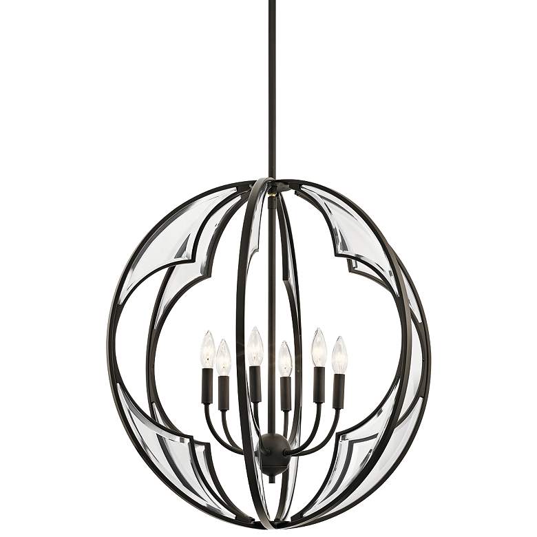 Image 2 Kichler Montavello 26" Wide Olde Bronze 6-Light Chandelier