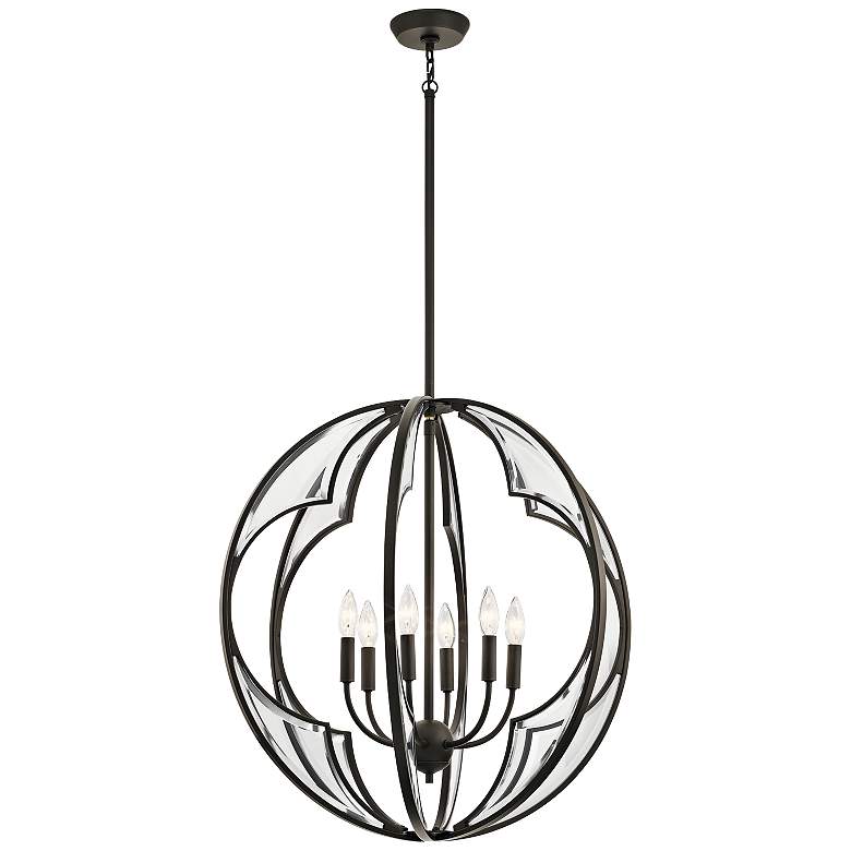 Image 3 Kichler Montavello 26" Wide Olde Bronze 6-Light Chandelier more views