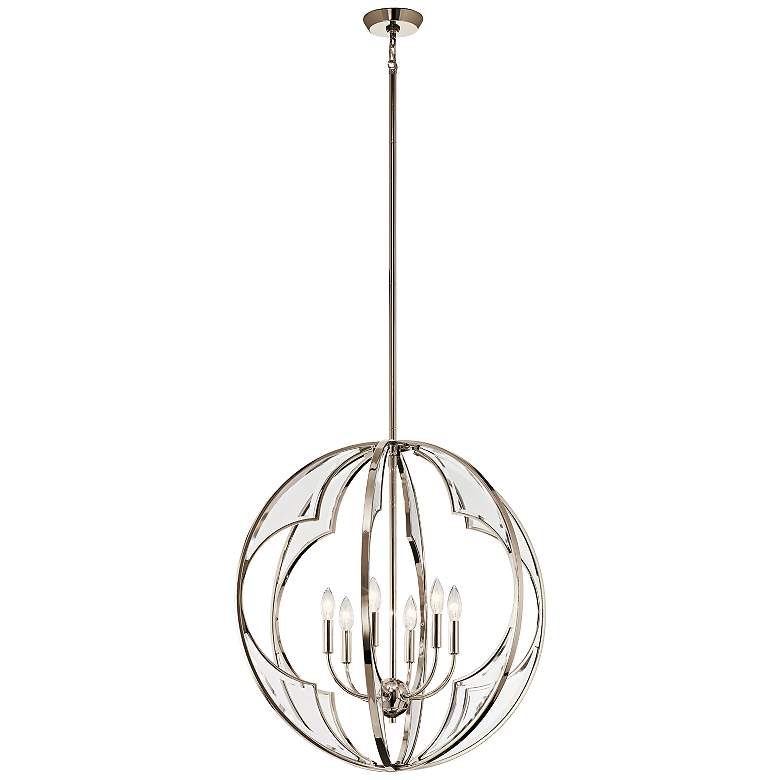 Image 3 Kichler Montavello 26"W Polished Nickel 6-Light Chandelier more views