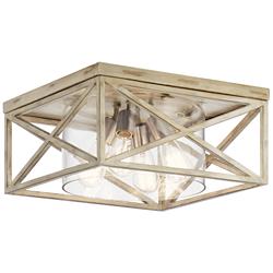 Kichler Moorgate 16" 4-Light Distressed Antique White Ceiling Light