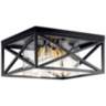 Kichler Moorgate 16" Wide 4-Light Black Ceiling Light