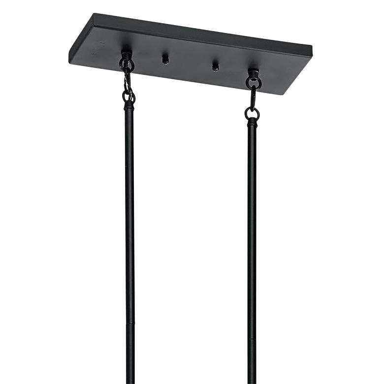 Image 4 Kichler Moorgate 36" Wide Black Finish Kitchen Island Linear Pendant more views