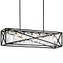 2_Kichler Moorgate 48" Black Rectangular Kitchen Island Light Pendant