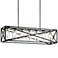 Kichler Moorgate 48" Black Rectangular Kitchen Island Light Pendant