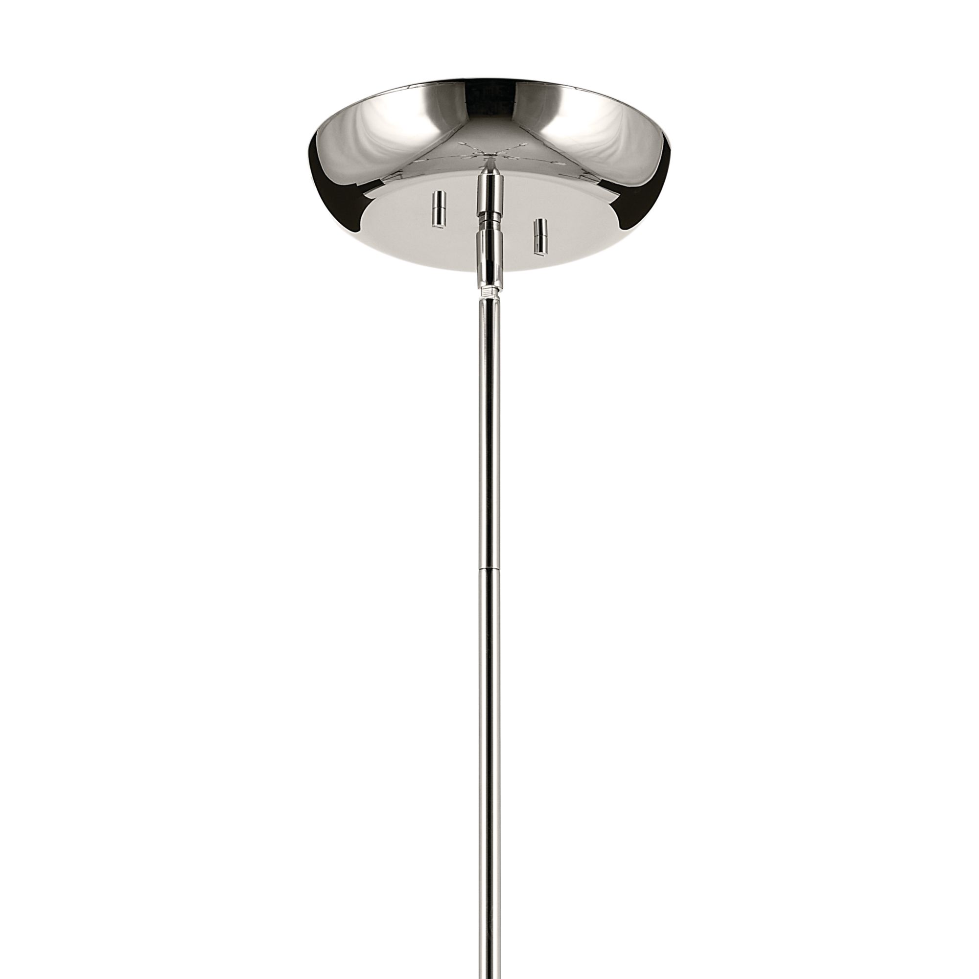 Image 6 Kichler Moraine 30 Inch LED 10 Light 2-Tier Chandelier in Polished Nickel more views