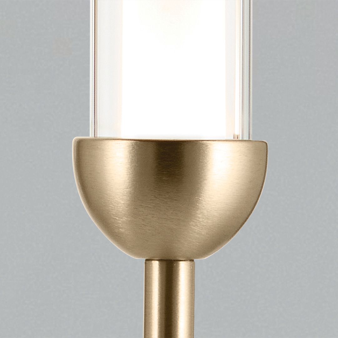 Image 5 Kichler Moraine 50 Inch LED 12 Light 2-Tier Chandelier in Champagne Bronze more views