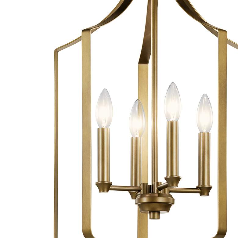 Image 2 Kichler Morrigan 15" Wide Candelabra Natural Brass Small Chandelier more views
