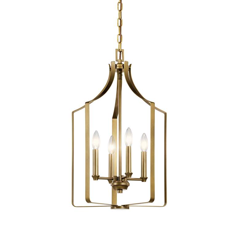 Image 3 Kichler Morrigan 15" Wide Candelabra Natural Brass Small Chandelier more views