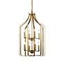 Thumbnail3 of Kichler Morrigan 19"W Natural Brass 8-Light Foyer Chandelier more views