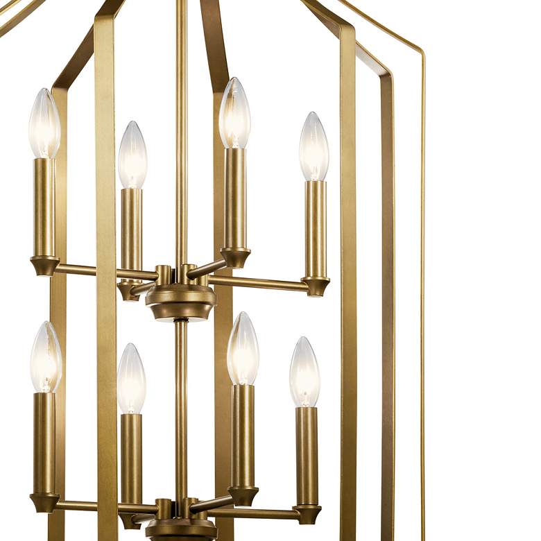 Image 4 Kichler Morrigan 19"W Natural Brass 8-Light Foyer Chandelier more views