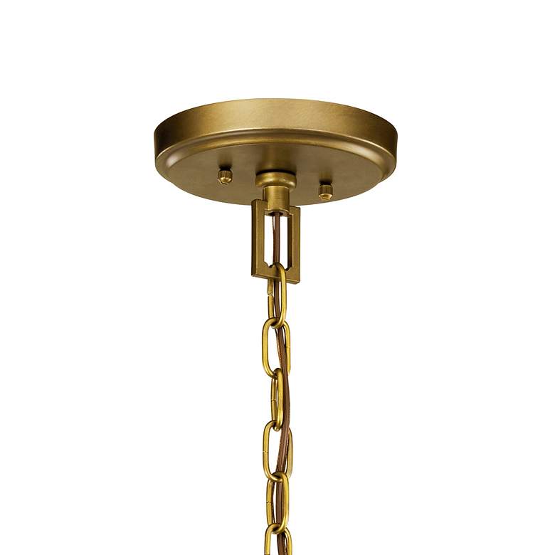 Image 5 Kichler Morrigan 19"W Natural Brass 8-Light Foyer Chandelier more views