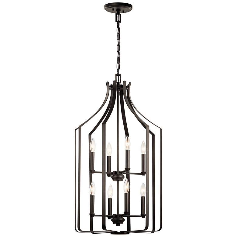 Image 2 Kichler Morrigan 19"W Olde Bronze 8-Light Foyer Chandelier