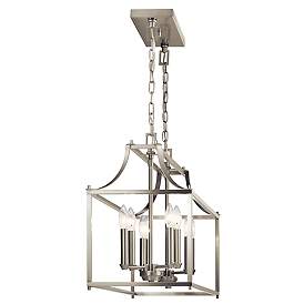 Image2 of Kichler Morrigan 40.5" Wide Nickel 8-Light Open Linear Chandelier more views