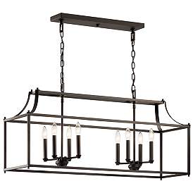 Image2 of Kichler Morrigan 40 1/2" Wide Bronze 8-Light Open Linear Chandelier
