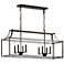 Kichler Morrigan 40 1/2" Wide Bronze 8-Light Open Linear Chandelier