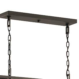 Image5 of Kichler Morrigan 40 1/2" Wide Bronze 8-Light Open Linear Chandelier more views