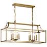 2_Kichler Morrigan 40 1/2" Wide Dark Brass 8-Light Linear Chandelier