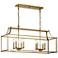 Kichler Morrigan 40 1/2" Wide Dark Brass 8-Light Linear Chandelier