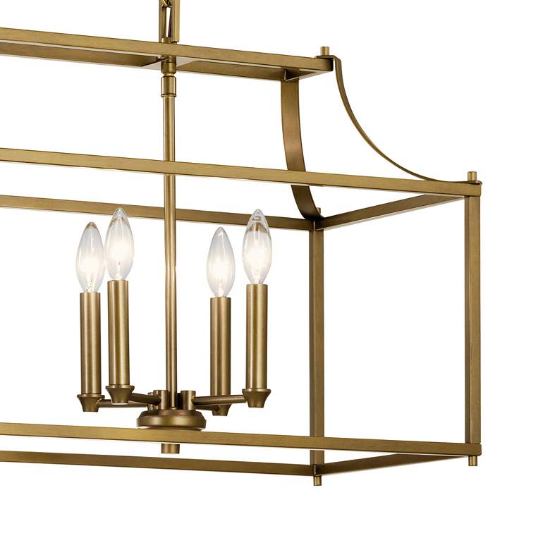 Image 4 Kichler Morrigan 40 1/2" Wide Dark Brass 8-Light Linear Chandelier more views