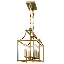 Image5 of Kichler Morrigan 40 1/2" Wide Dark Brass 8-Light Linear Chandelier more views