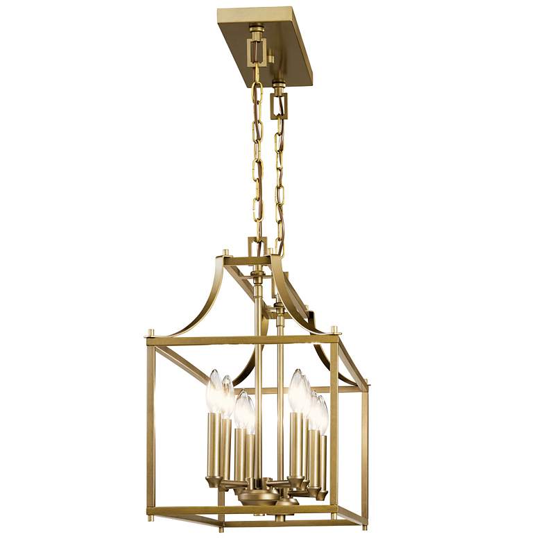 Image 5 Kichler Morrigan 40 1/2" Wide Dark Brass 8-Light Linear Chandelier more views