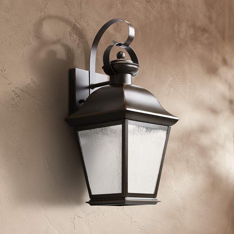 Image 1 Kichler Mount Vernon 16 3/4 inch High LED Outdoor Wall Light