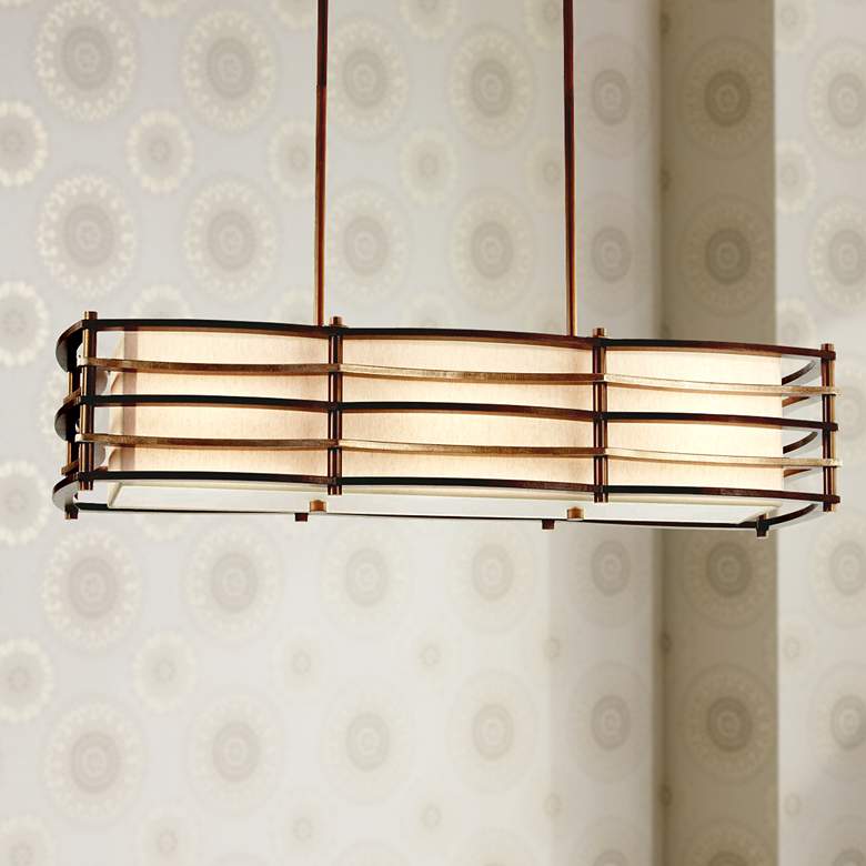Image 1 Kichler Moxie Cambridge Bronze 36" Wide Pendant Chandelier