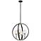 Kichler Moyra 24" Wide Black 4-Light Orb Pendant