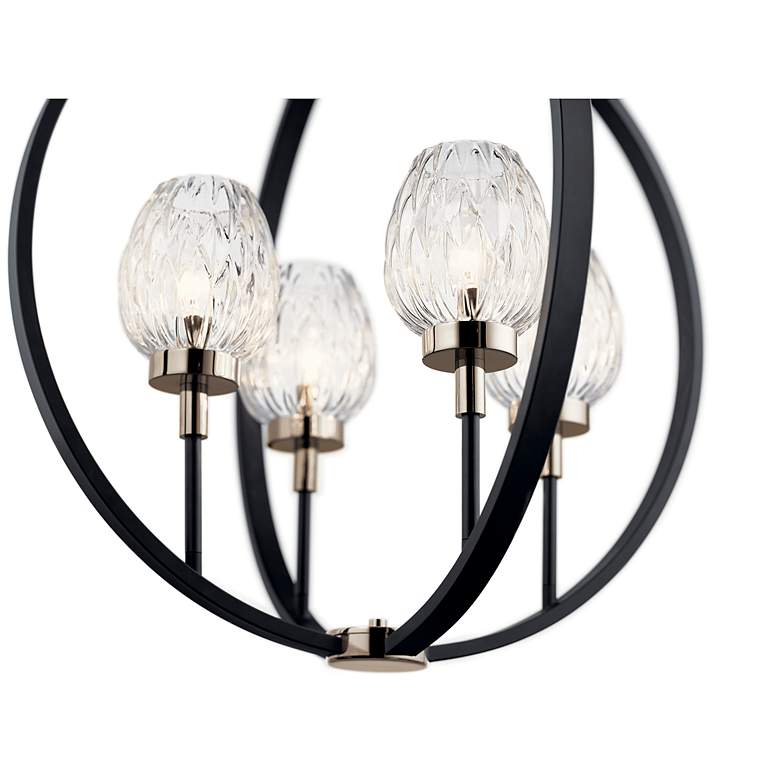 Image 2 Kichler Moyra 24" Wide Black 4-Light Orb Pendant more views