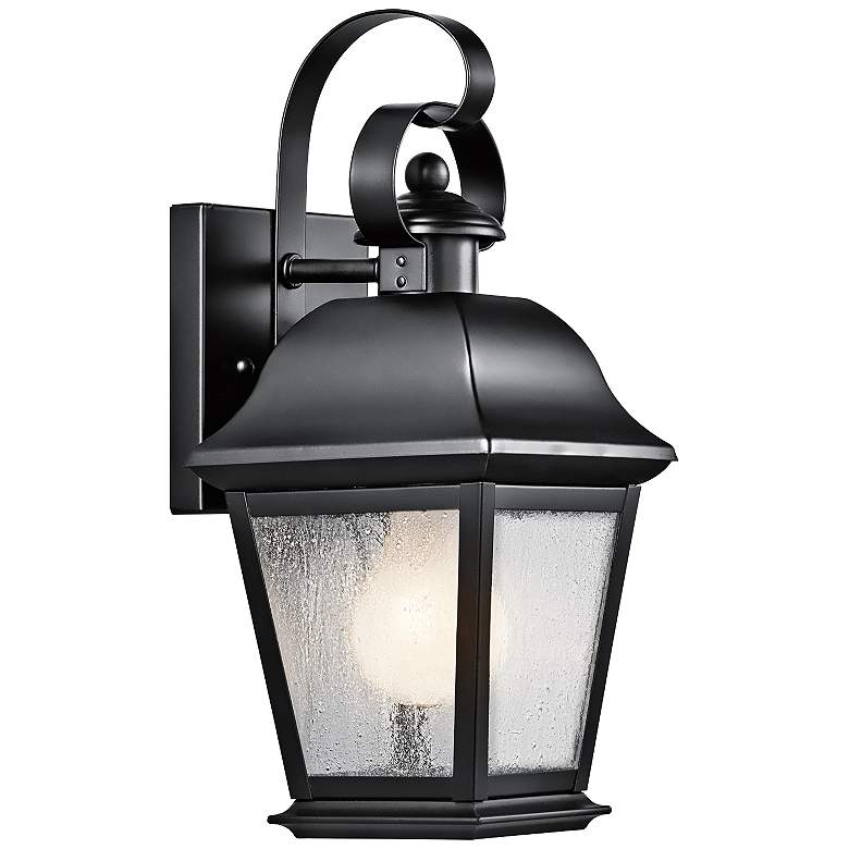 Image 1 Kichler Mt. Vernon 12 1/2" High Black Outdoor Wall Light