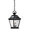 Kichler Mt. Vernon 26" High Black Outdoor Hanging Light