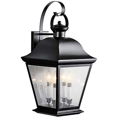 Kichler Mt. Vernon 28" High Black Outdoor Wall Light